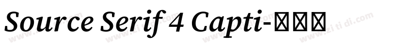 Source Serif 4 Capti字体转换